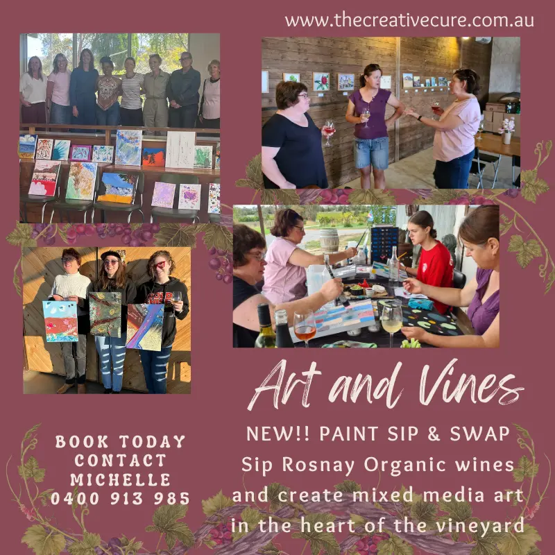 Art & Vines – Paint Sip & Swap! Book Today!