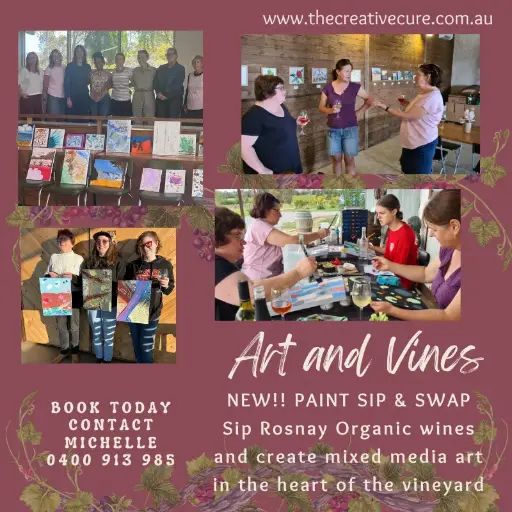 Art & Vines – Paint Sip & Swap! Book Today!